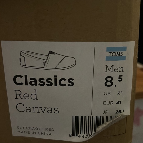 TOMS Mens Size 8.5 Womens Size 10 - Picture 7 of 8